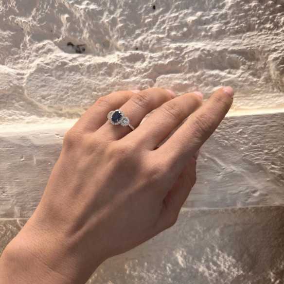 Anillo Zafiro Diamond Colour - Anillos de Zafiro