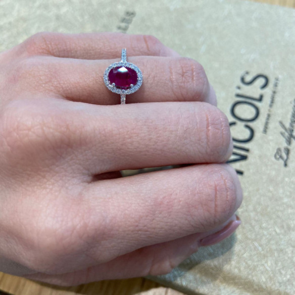 Rubi ring Orla LIA 1.00 - Ruby Rings