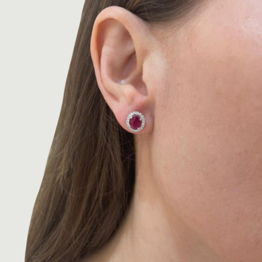 Pendientes Rubí Orla Dalia 2.00 - Boucles d'oreilles Rubi 2
