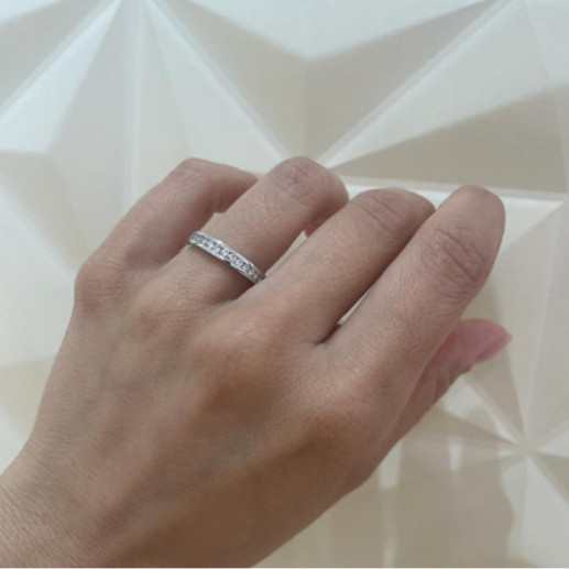 Anillo Diamantes Chloe 0,35 Oro Blanco - Alianzas de Brillantes 2