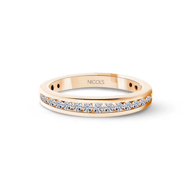 Anillo Diamantes Chloe 0,35 Oro Rosa - Brillant