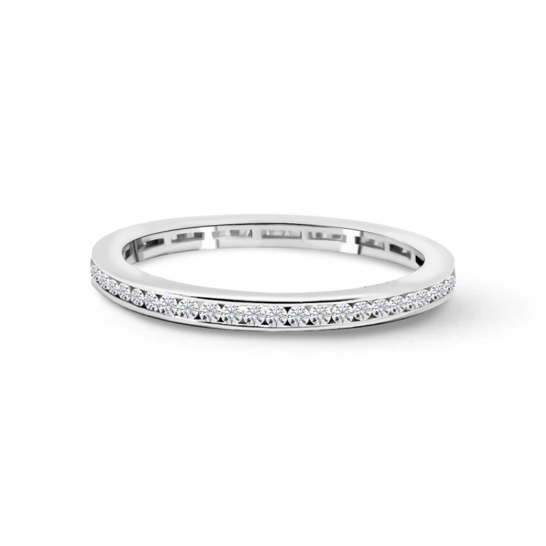 Anillo Diamantes Eternity Chloe 0.48 Oro Blanco - ANILLOS