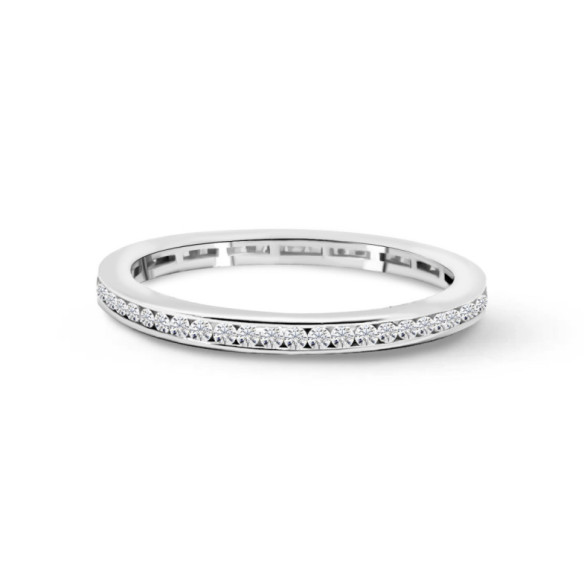 Anillo Diamantes Eternity Chloe 0.48 Oro Blanco - ANILLOS