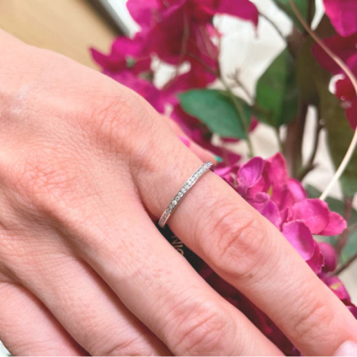 Chloe Eternity Diamond Ring 0.48 White Gold - Rings 2