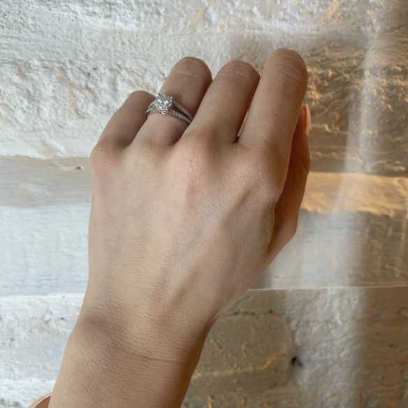 NOA Diamond Ring 0.68 White Gold - Engagement rings Rosette