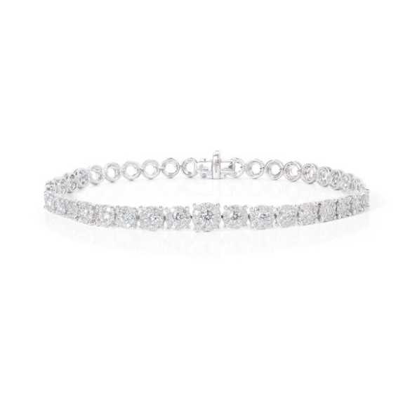 Wedding Band bracelet Riviere Roseton - Diamond bracelets