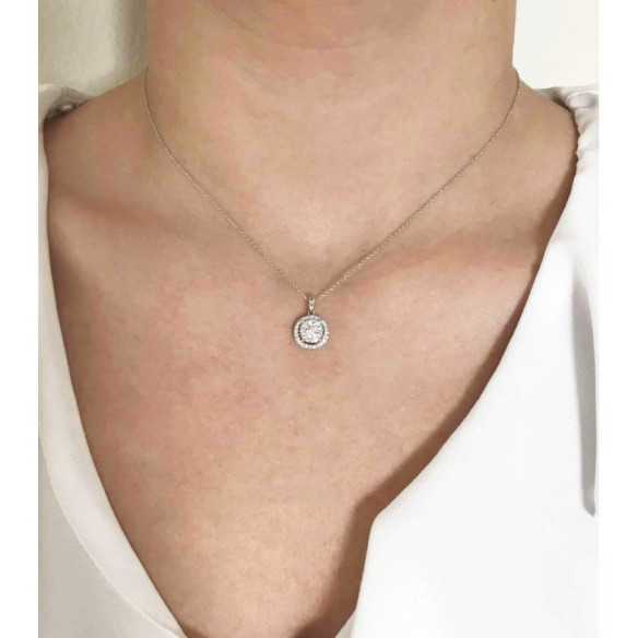 Pendentif en diamant Roseton Spot - Pendentifs de diamant