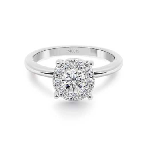 Anillo Diamantes Gardenia 0.48 - Talla Brillante