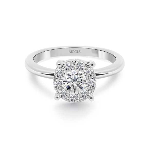 Anillo Diamantes Gardenia 0.48 - Talla Brillante