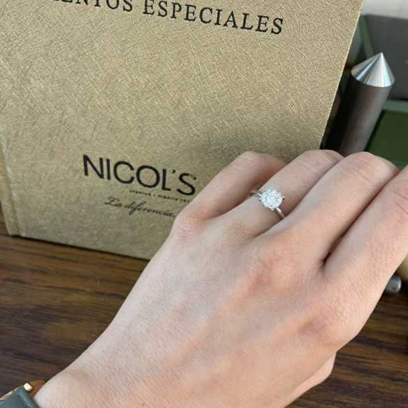 Anillo Diamantes Gardenia 0.48 - Talla Brillante