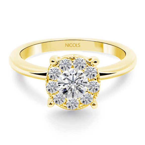 Anillo Diamantes Gardenia 0.48 - Brilhante