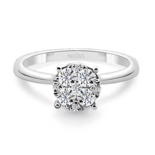 Anel de diamante Gardênia 0,52 - ANéIS