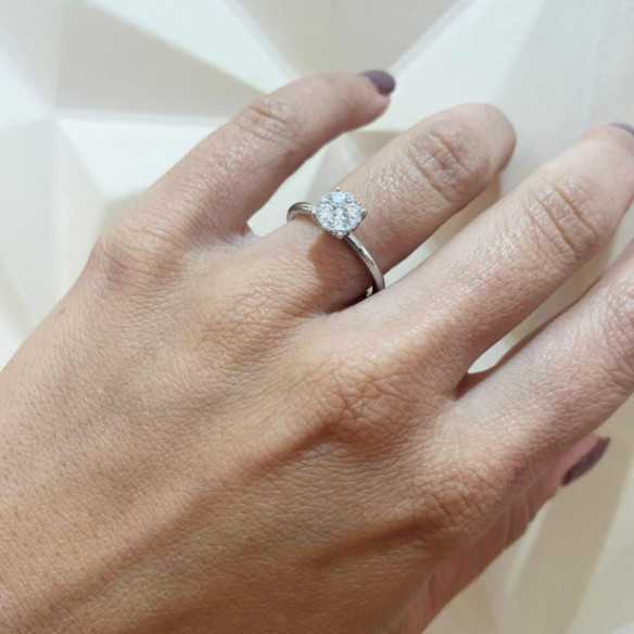 Anillo Diamantes Gardenia 0.52 - ANILLOS