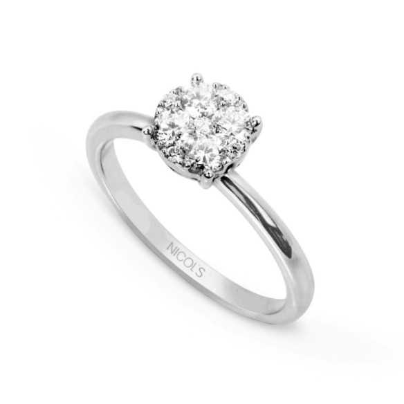 Anillo Diamantes Gardenia 0.52 - ANILLOS