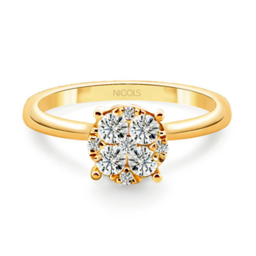 Anillo Diamantes Gardenia 0.52 - Génial