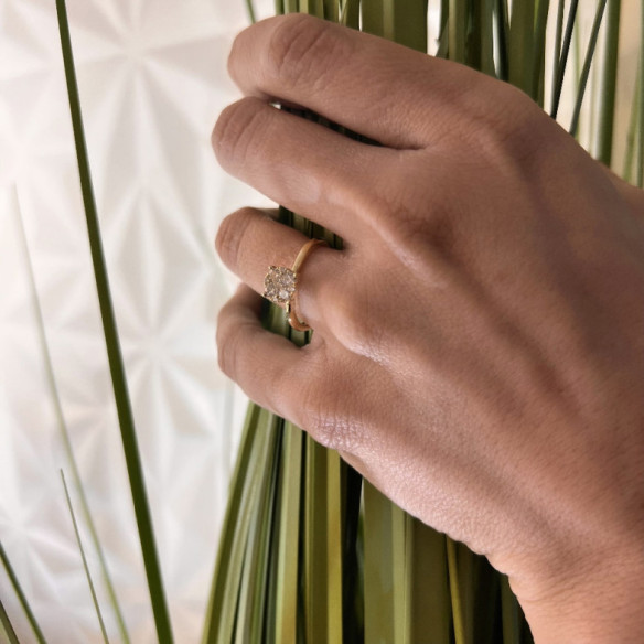 Anillo Diamantes Gardenia 0.52 - Génial