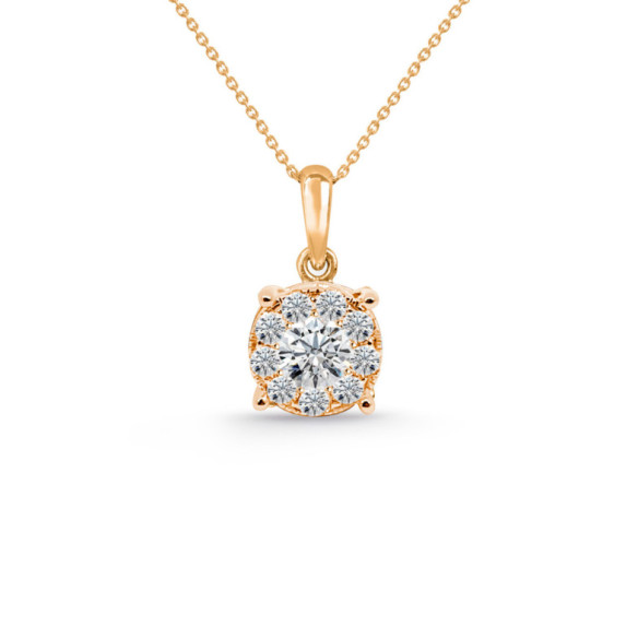 Diamond pendant ROSETTE SPOT - Diamond pendants