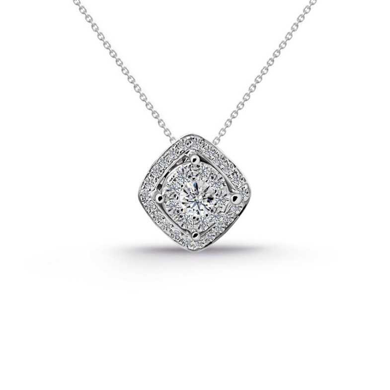 Gardenia Diamond Collana 0.53 - Pendenti di diamanti