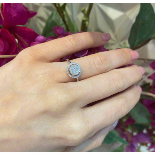 Anillo Diamantes Gardenia 0.65 - Talla Brillante 2