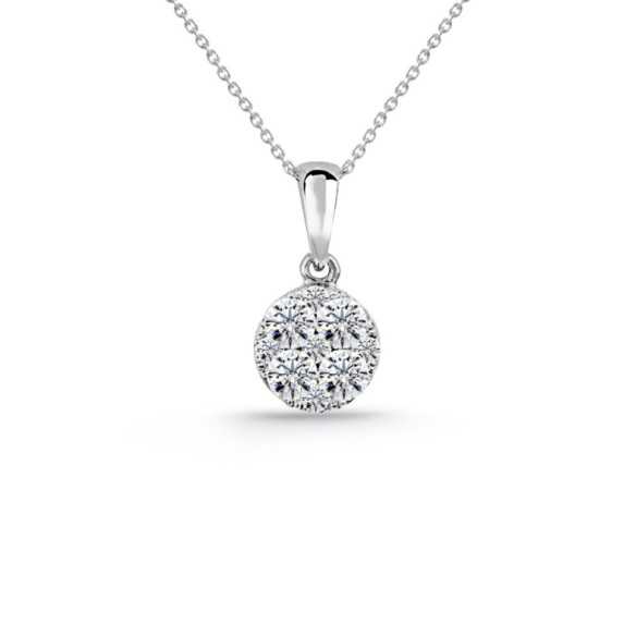 Pendentif diamant Gardenia 0.48 - Pendentifs de diamant