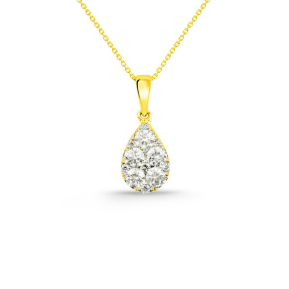 Diamant-Tropfen-Anhänger - Diamantanhänger