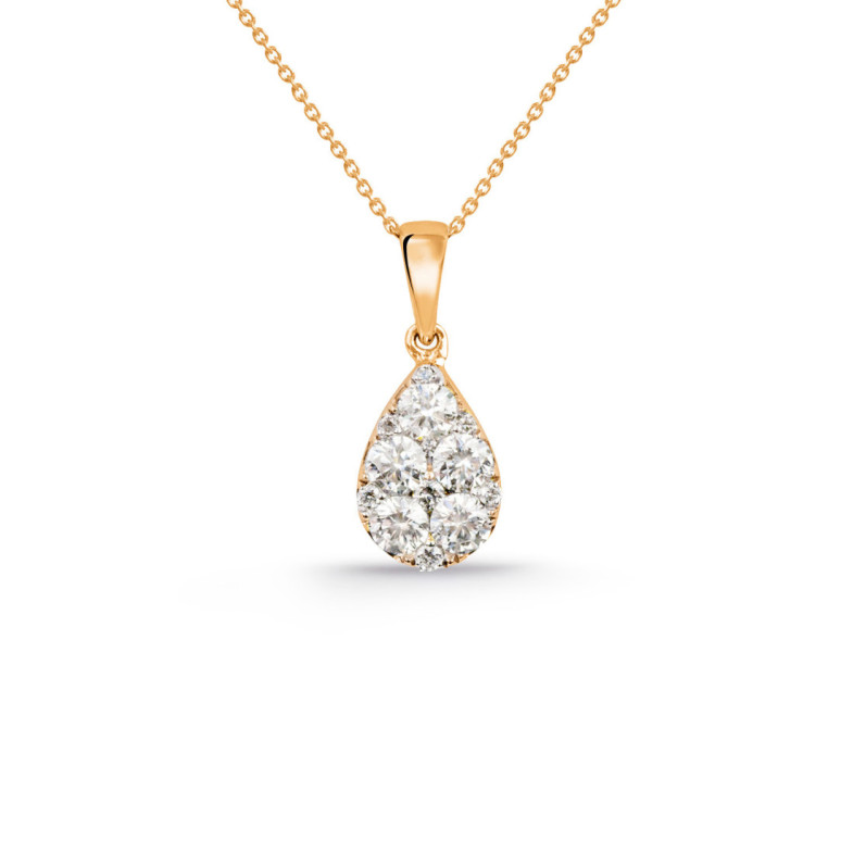 Pendente di diamante di goccia - Pendenti di diamanti