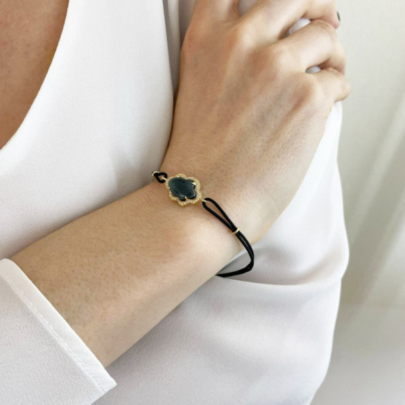 Pulsera Topacio Y Diamantes Nube New Wave - Pulseras Piedras Color