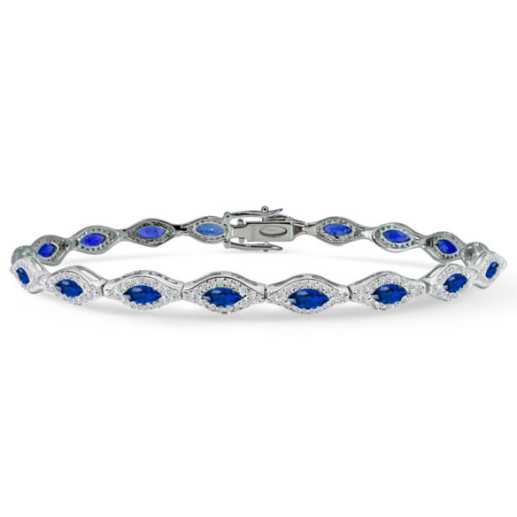 Goldsaphir-Rhombus-Armband - Steine Farbarmbänder