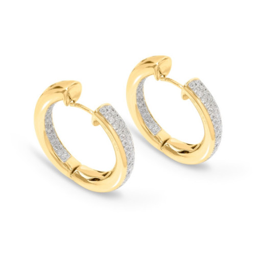 Pendientes Aro Criolla Diamond Classic - Alta Joyería