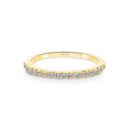 Azalea Diamond Alliance 0.17 Yellow Gold - Brilliant Cut