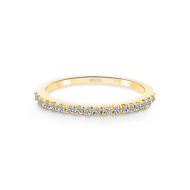 Alianza Diamantes Azalea 0.17 Oro Amarillo - Brilhante