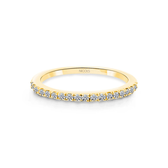 Alianza Diamantes Azalea 0.17 Oro Amarillo - Brillante