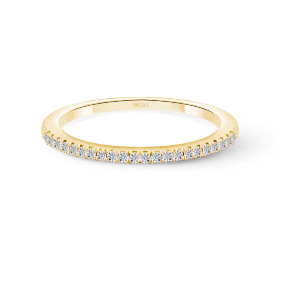 Alianza Diamantes Azalea 0.15 Oro Amarillo - Alianzas de Brillantes