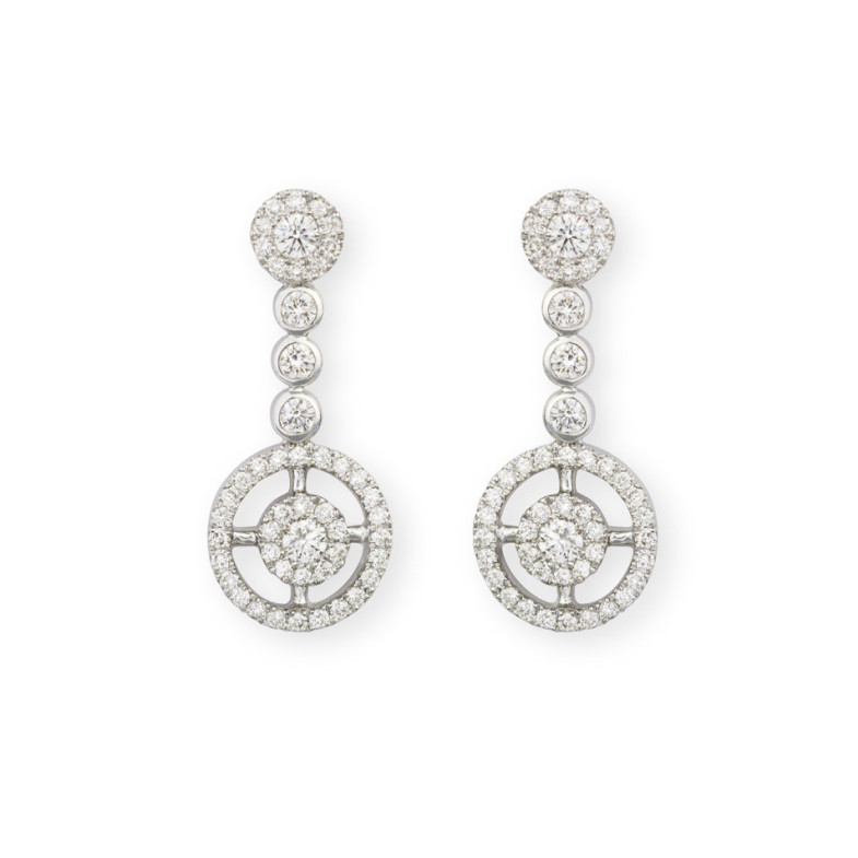 Chic orecchini di diamanti - Orecchini della sposa