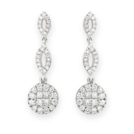 Pendientes Diamantes Chic - Pendientes de Novia
