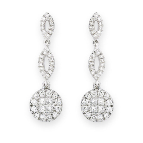 Pendientes Diamantes Chic - Pendientes de Novia
