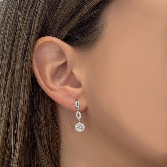 Pendientes Diamantes Chic - Pendientes de Novia