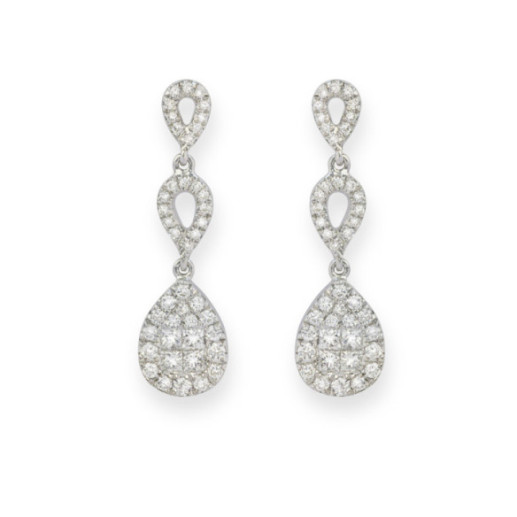 Pendientes Diamantes Chic - Pendientes de Novia