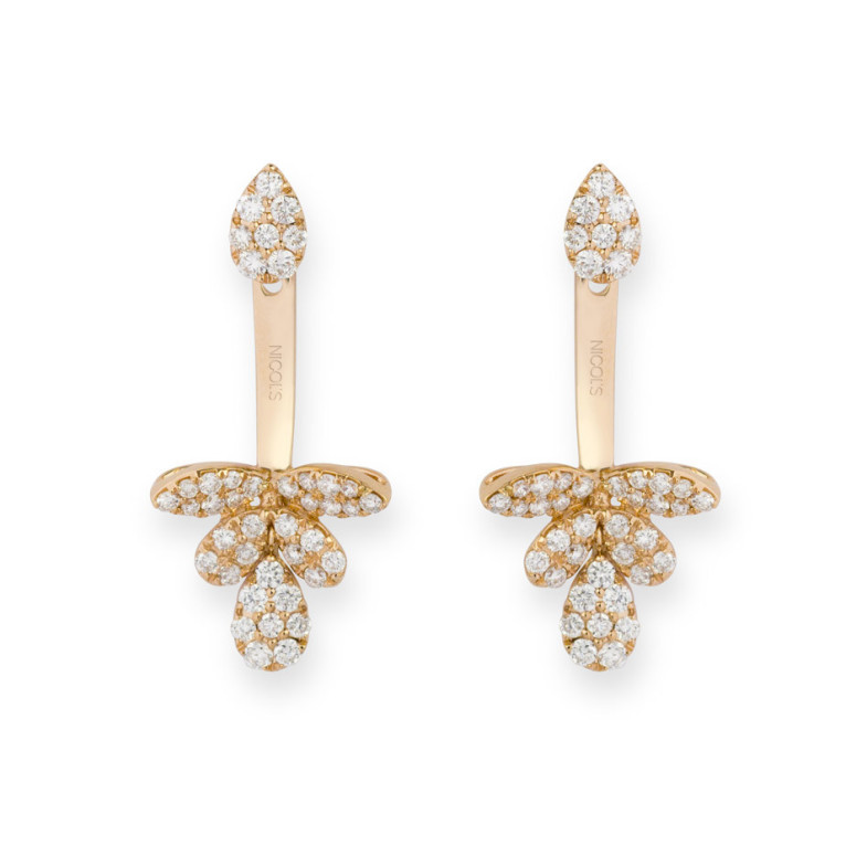 Pendientes Diamantes Ear Jackets - cortos