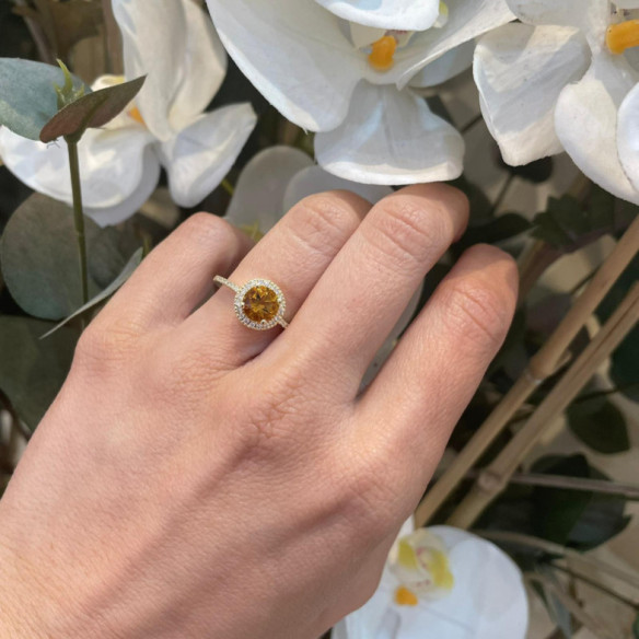 Anillo Diamantes Colorfull - diseños vintage