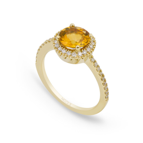 Anillo Diamantes Colorfull - diseños vintage