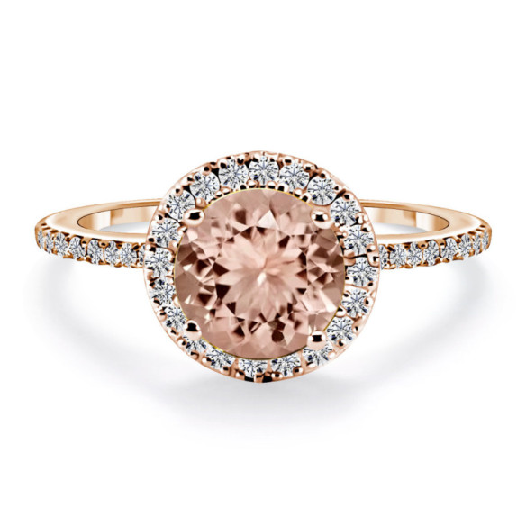 Anillo Morganita Diamantes Colorfull - diseños vintage