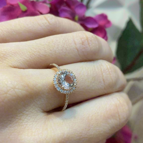 Anillo Morganita Diamantes Colorfull - diseños vintage