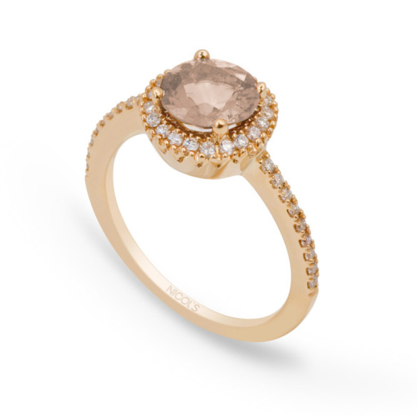 Anillo Morganita Diamantes Colorfull - diseños vintage