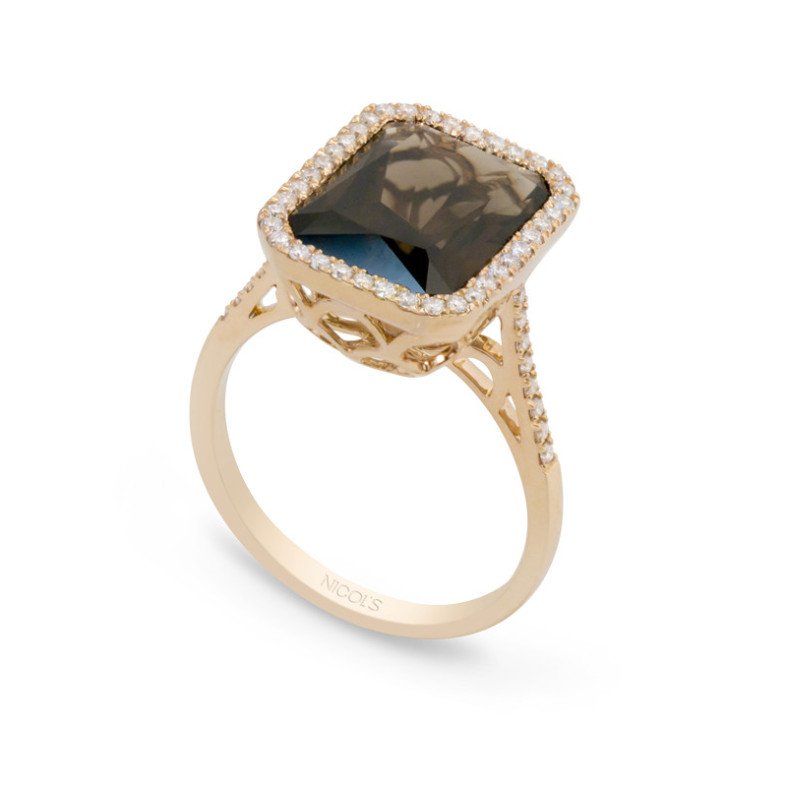 Anillo Diamantes Colorfull Top - Anillos Oro Rosa