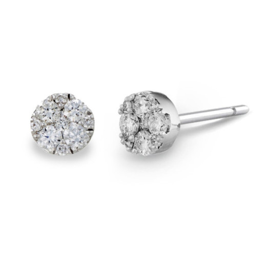 Pendientes Diamantes Gardenia 0.38 Dormilona - Pendientes de Novia