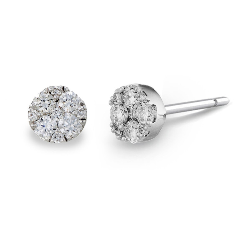 Pendientes Diamantes Gardenia 0.38 Dormilona - Pendientes de Novia