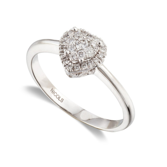 Diamond Ring LOVE HEART - Heart Cut