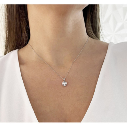 Colgante Diamantes Rosetón Heart - Colgantes de Diamantes 2