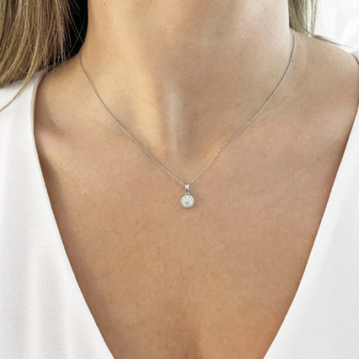 Pendant Diamonds STYLE 0.32 White gold PURITY - Diamond pendants 2